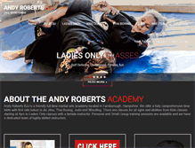 Tablet Screenshot of andyrobertsbjj.com